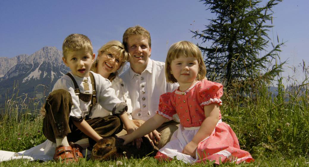 Bianca & Günter Lampert mit den Kindern Fabian und Vanessa
