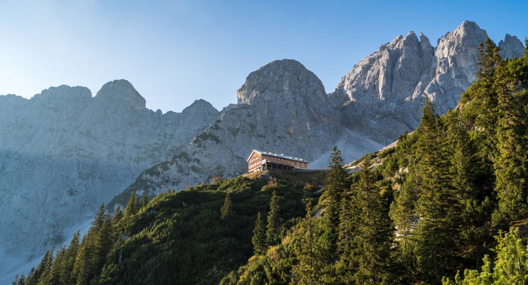 Gruttenhütte v regionu Wilder Kaiser