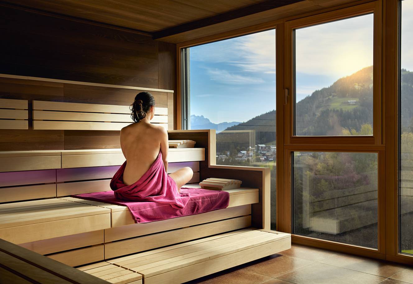 Relaxation rooms with an idyllic view