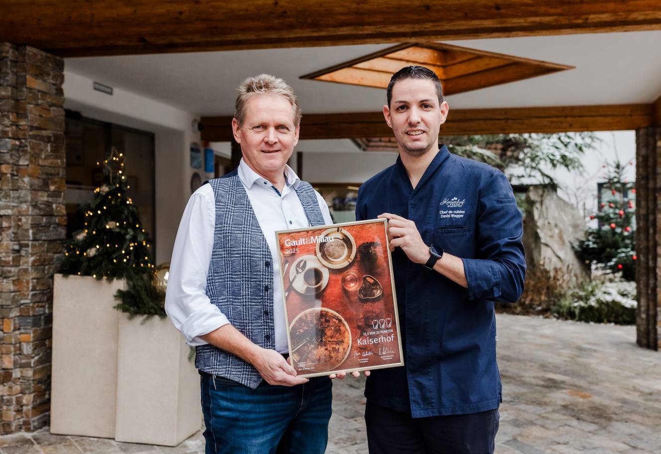 Gault Millau 3 Hauben für das Hotel Kaiserhof in Ellmau