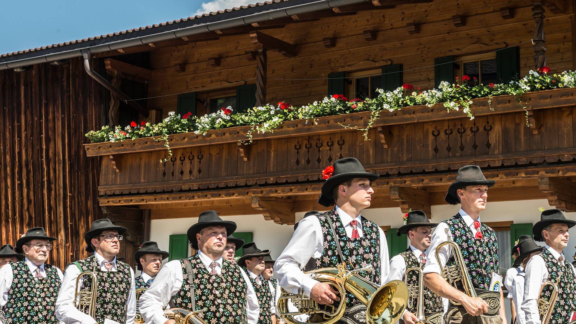 Musikkappelle beim traditionellen Umzug