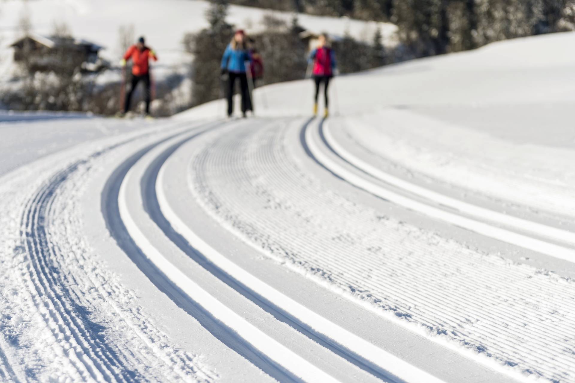 Cross-country skiing has an immediate effect: 55 km of groomed cross-country skiing trails - Kaiserhof Ellmau