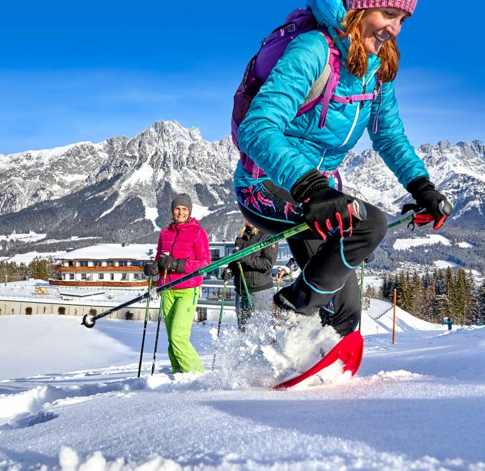 Schneeschuhwandern direkt ab dem Hotel Kaiserhof