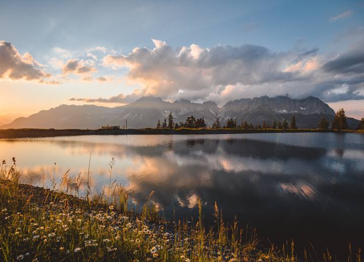 Der Wilde Kaiser mit See